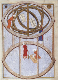 first image astronomers are conducting observations using a 5 3 metre armillary sphere in the late 16th century istanbul observatory
