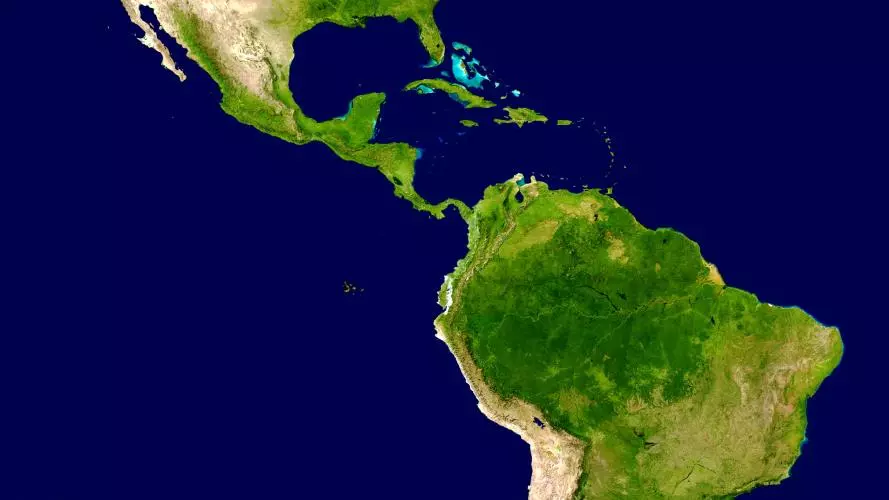 americas satellite map