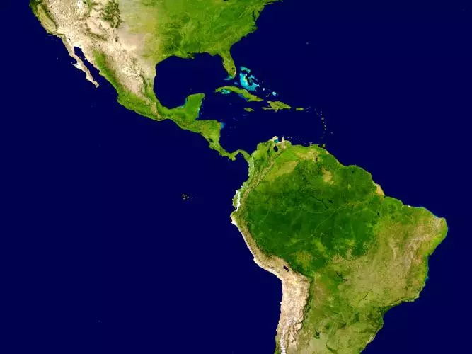 americas satellite map