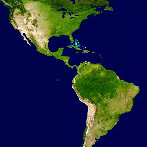 americas satellite map