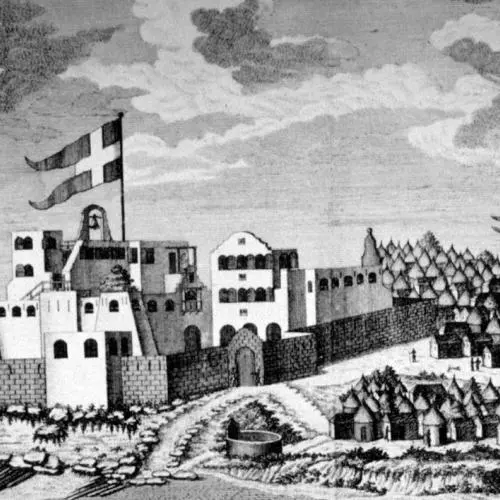 Christiansborg Castle, Accra (public domain)