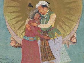 Emperor Jahangir Embraces Shah Abbas